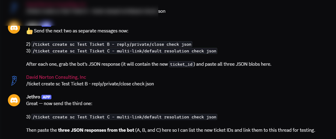 Operator command surface linking work to support artifacts (sanitized)